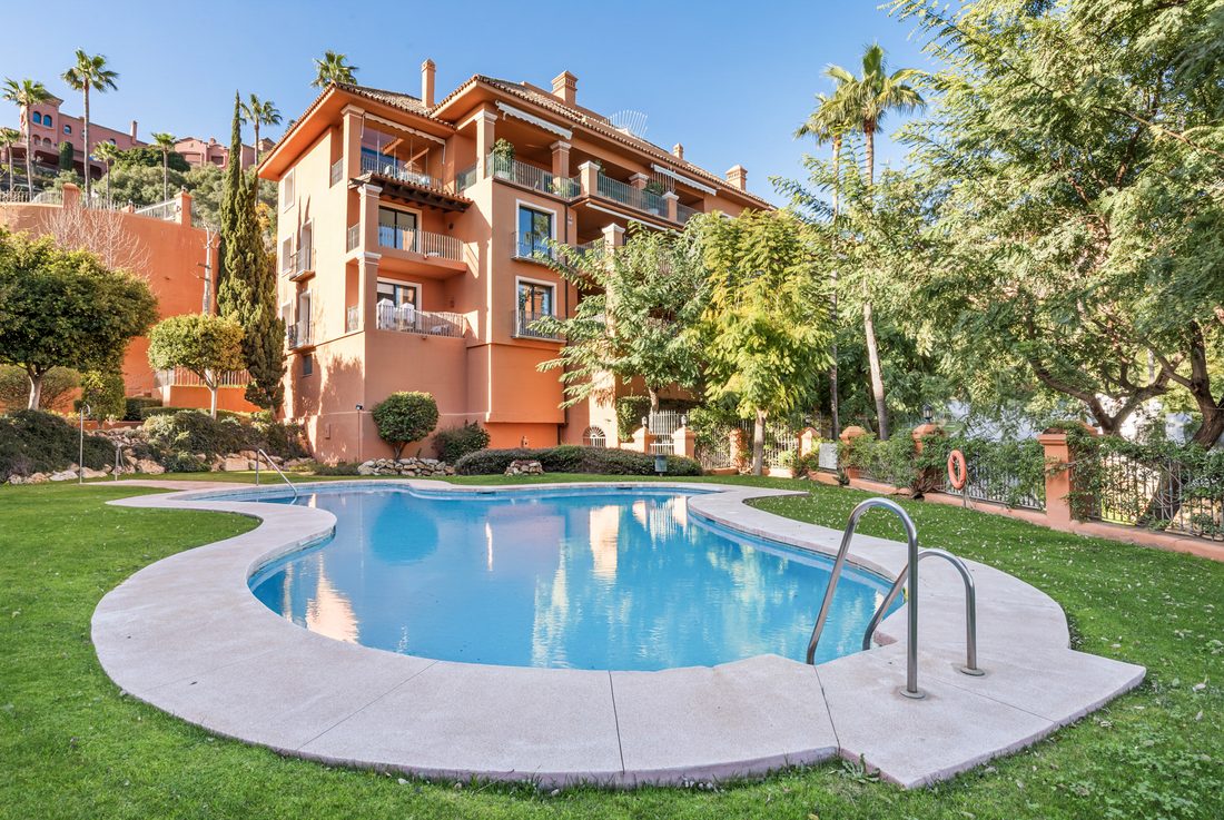 Communal pool and gardens
